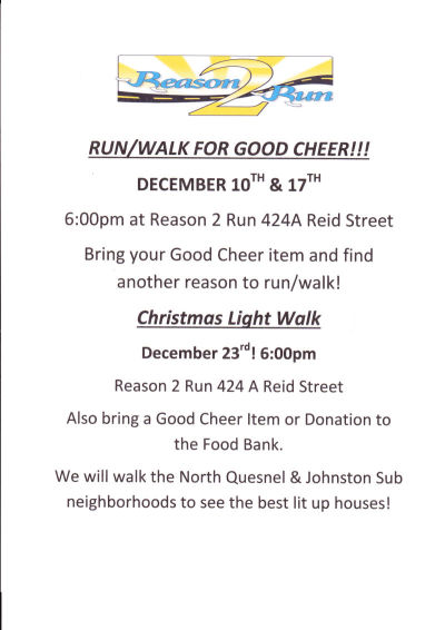 Run/Walk for Good Cheer & Christmas Light Walk